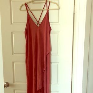 Lush cross-cross back slip dress